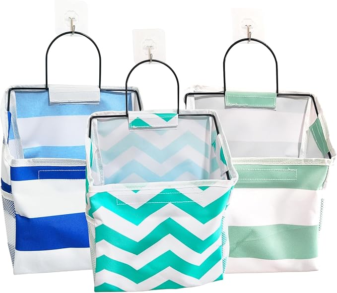 Wall-Hanging Storage Bags, Desktop Organizer Basket Cotton Linen Hanging