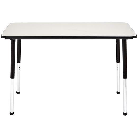Amazon Basics Adjustable Height Rectangular Classroom Activity Table, Writing