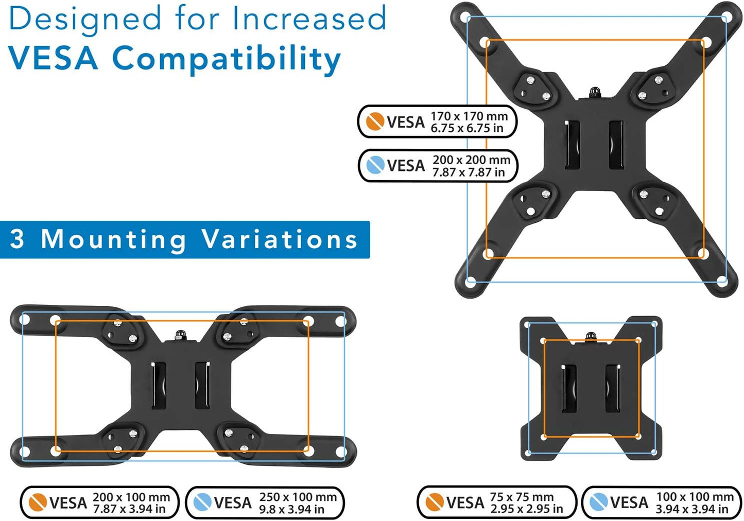 Mount-It! Large Monitor Desk Mount with VESA 200 (200x200, 200x100) Bolting Pattern, Fits up to 42 Inch and Ultrawide Monitors, Full Motion with Clamp and Grommet Base