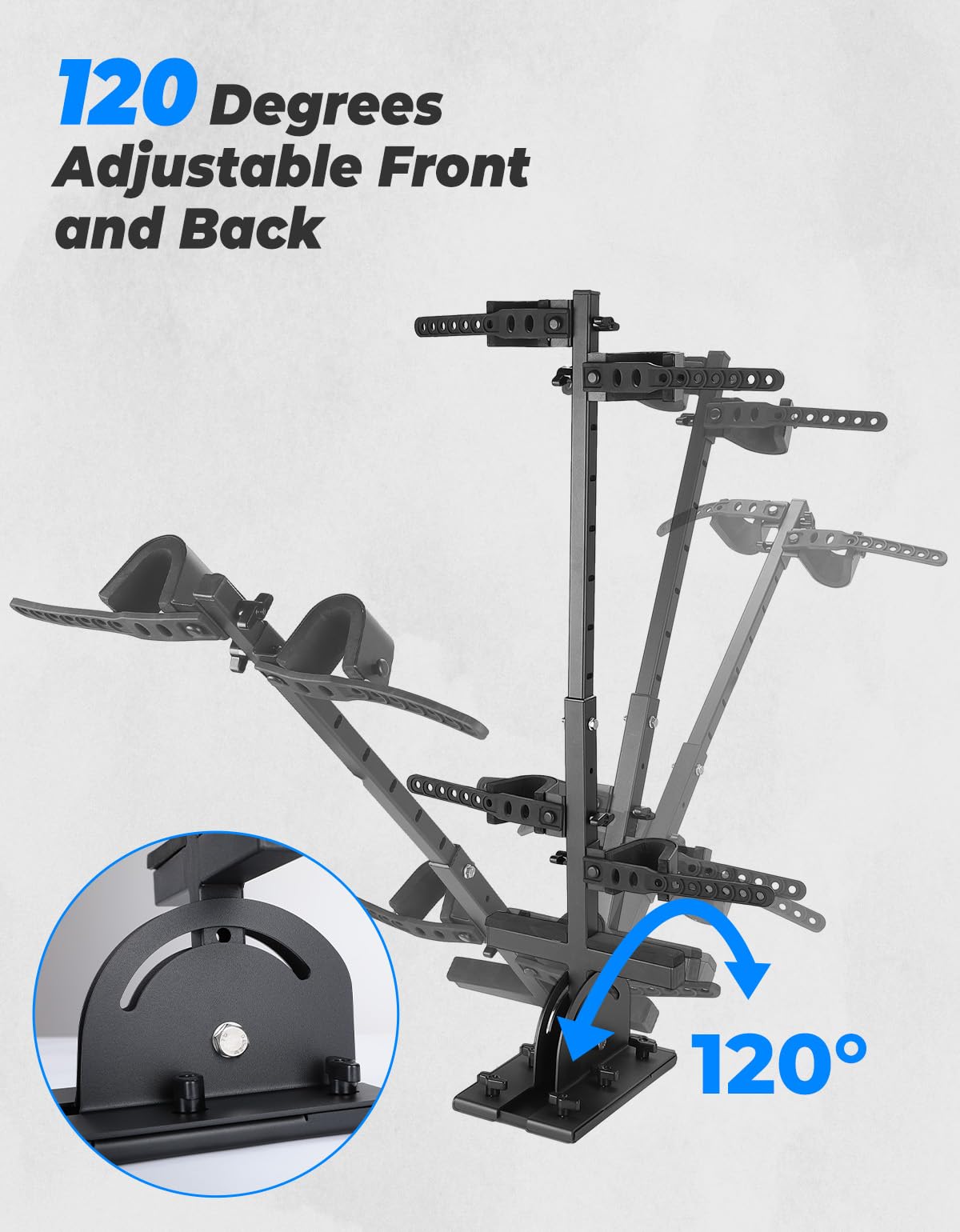KEMIMOTO UTV Hunting Tool Holder Rack, Tie Down Anchor Compatible with Polaris Ranger General Sportsman, Bow Rack Tools Holder with Rubber Snubbers for Added Security