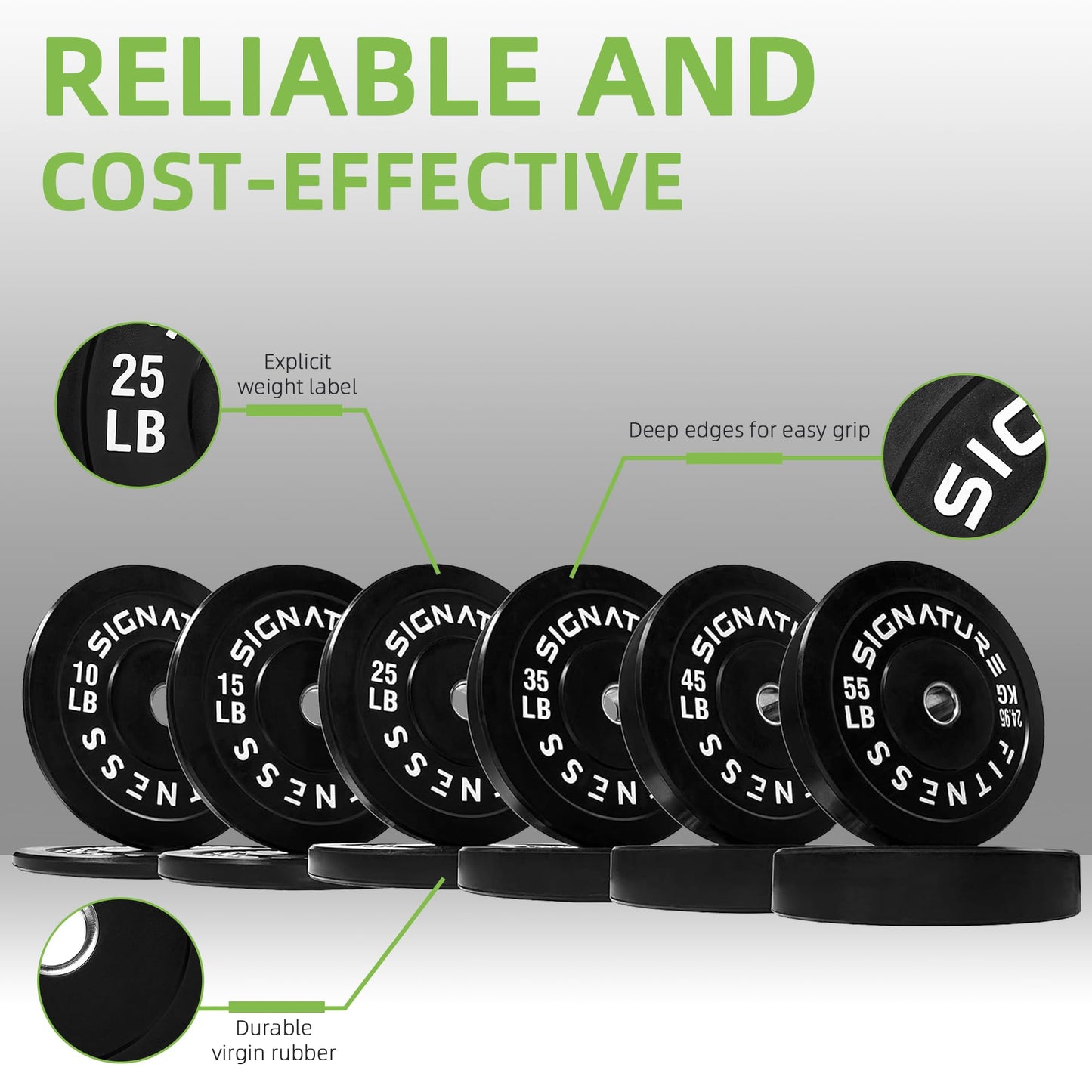 Fitvids 2-Inch Olympic Bumper Weight Plates Including 370 LB Weight Plates & 7FT Olympic Barbell Bar, Black