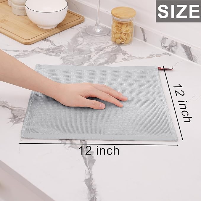 Homaxy 100% Cotton Waffle Weave Dish Cloths