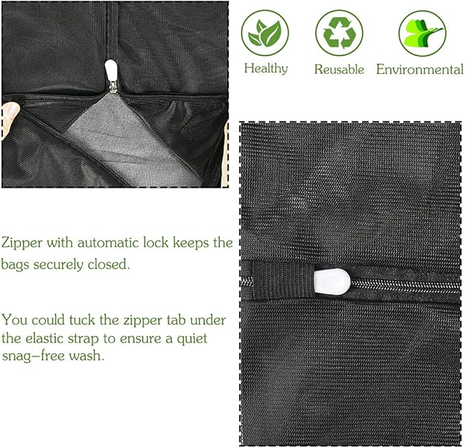 2Pcs Extra Large Mesh Laundry Bags