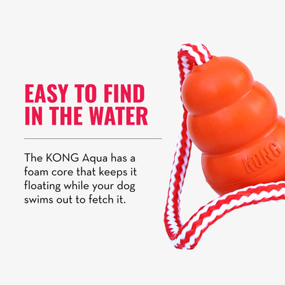 KONG - Aqua - Floating Fetch Toy for Water Play - For Medium Dogs