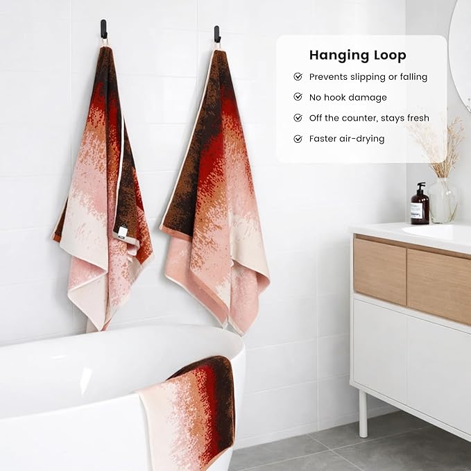 SEMAXE 12-Piece Family Bathroom Towel Set