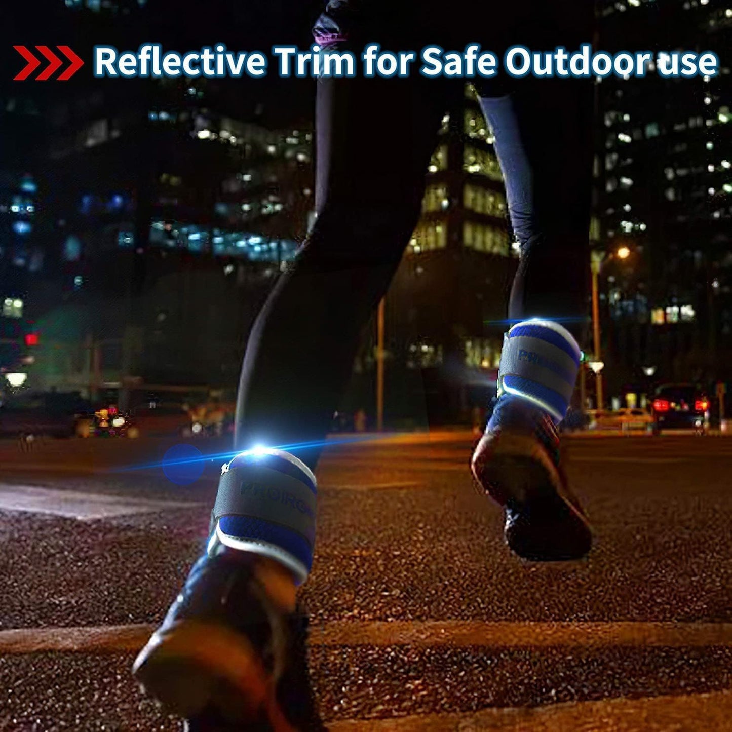 PROIRON Ankle Weights Wrist Leg Weights for Women Men 3 LBS in Pair Reflective Ankle Weight Set for Fitness Exercise Jogging Aerobics