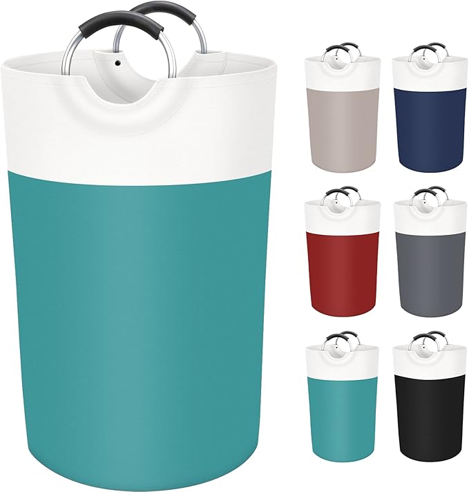 BlissTotes 115L Laundry Basket, Freestanding Laundry Hamper, Collapsible Dirty