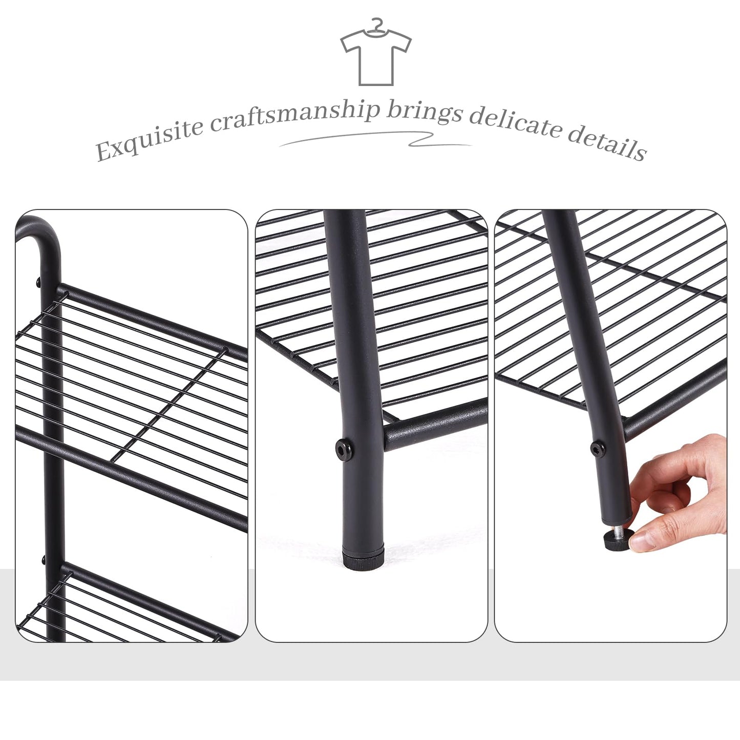 Kitsanery Metal Plant Stand Indoor Outdoor for Multiple Plants,3 Tier Plant Shelf,Large Heavy Duty Flower Holder Ladder Plant for Living Room, Patio, Balcony (Black)