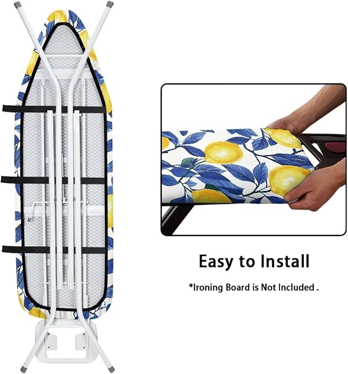 Cute Lemon Ironing Board Cover Soft Fabric Cover Standard Size Scorch Stain