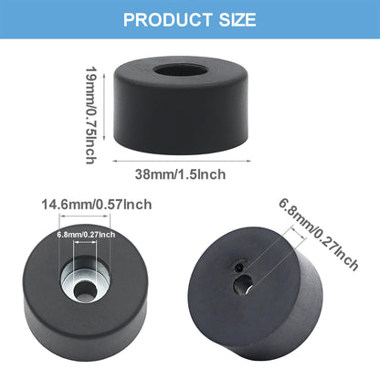 Anti Vibration Rubber Feet Pads 4Pack, Replacement for Briggs & Stratton 192310GS Coleman Powermate Husky Fini D091007, Heavy Duty Air Compressor Isolator with Screws for Generator Pressure Washer