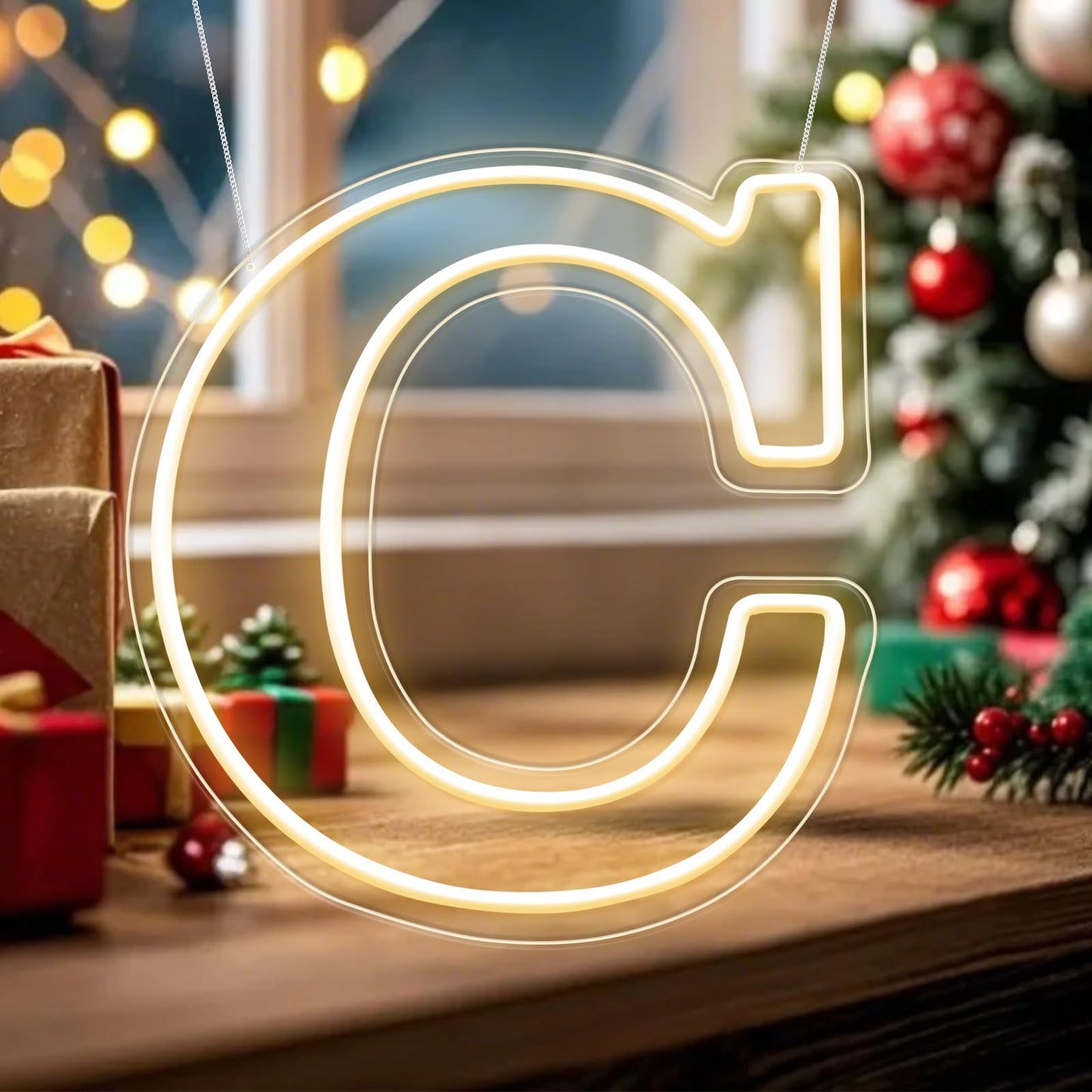 RumonZS Light Up Letters C LED Letters Lights Neon Sign 26 Alphabet 11.4"Decorative Lighted Alphabet for Wedding Party Birthday Bar Christmas Home Decor Letter Lights (Warm White)