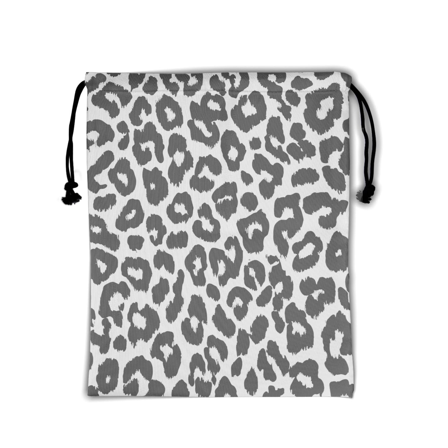 Nerxy Leopard Grip Bag - Grey Gymnastics Grip Bag Cheetah Print Gymnasts Gym Bag Drawstring Gift Bag Gym Storage Pouch for Sports Party Favors