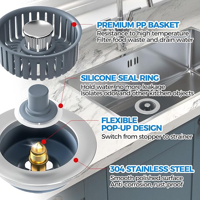 Kitchen Sink Drain Strainer