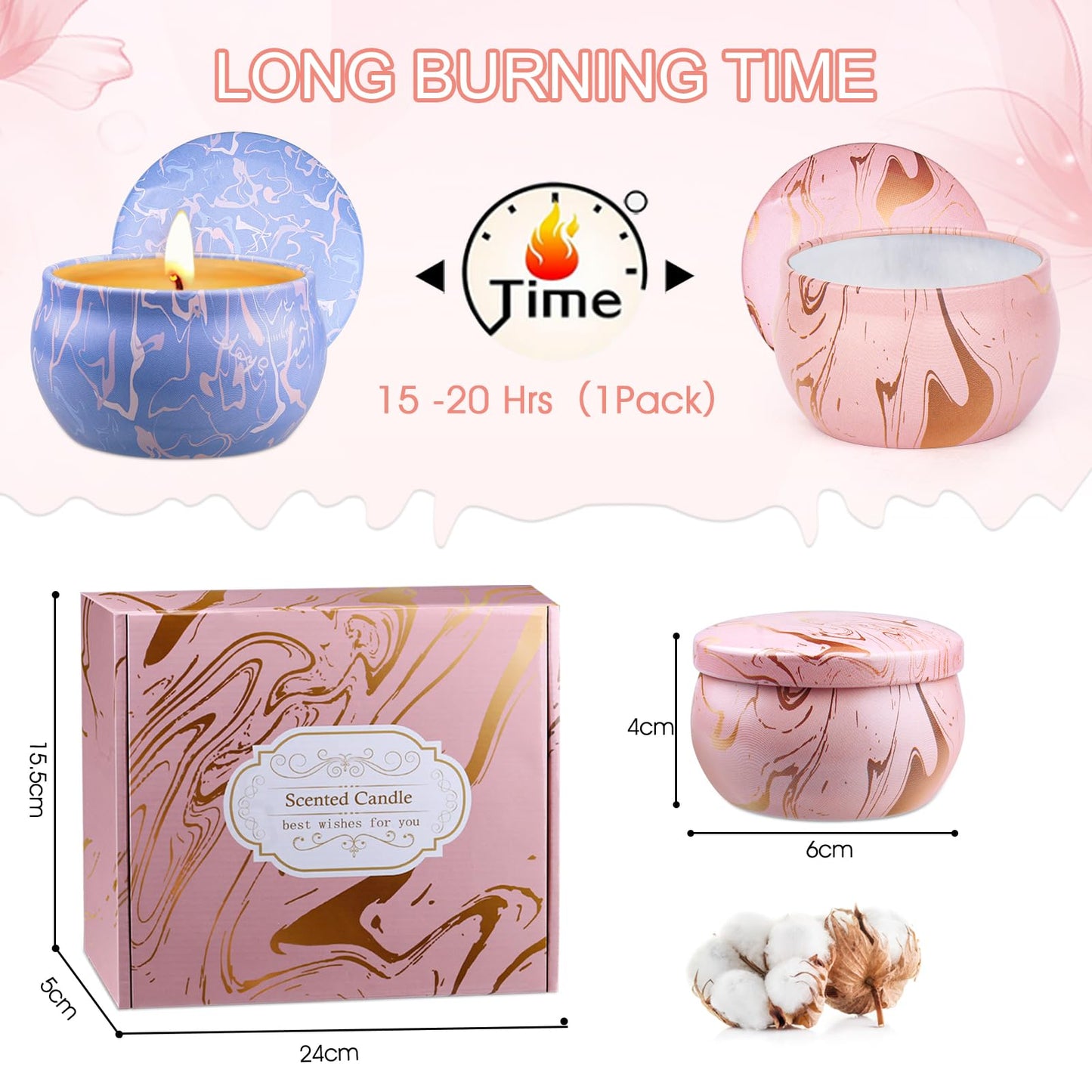 Candles - Scented Candles Gift Set for Women, 9-Pack Natural Aromatherapy Candles for Home Scented, Long Burning Gifts for Stocking Stuffers, Party Favor, Mothers Day, Birthday, Valentines Day