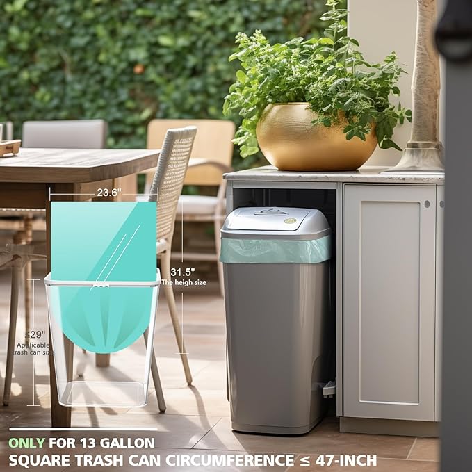 Compostable Trash Garbage bags, AYOTEE 13-15 Gallon Tall Kitchen Trash Bags