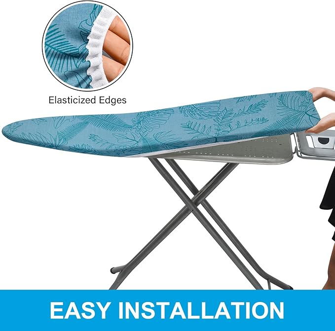 Dalykate Ironing Board Cover and Pad, Thick Padding, Elastic Edge, Scorch &