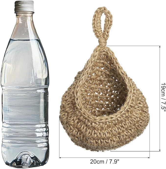 PATIKIL Hanging Fruit Baskets for Kitchen, Medium Size Teardrop Home Decor