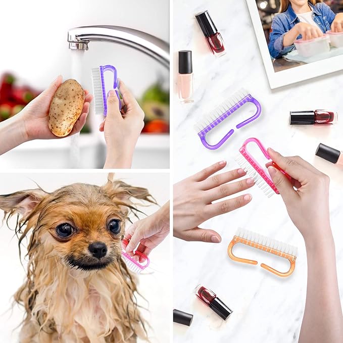 Handle Grip Nail Brush, Nail Brushes Hand Fingernail Brush Cleaner Scrubbing