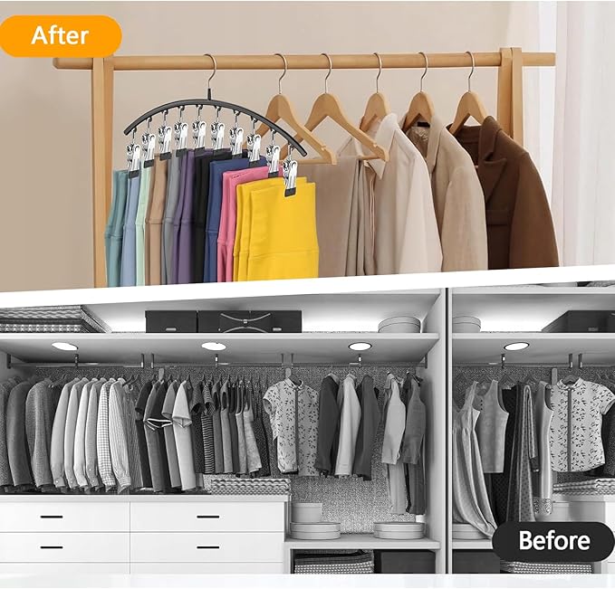 Legging Hangers for Closet Organizer, Hat Hangers for Closet 4 Pack