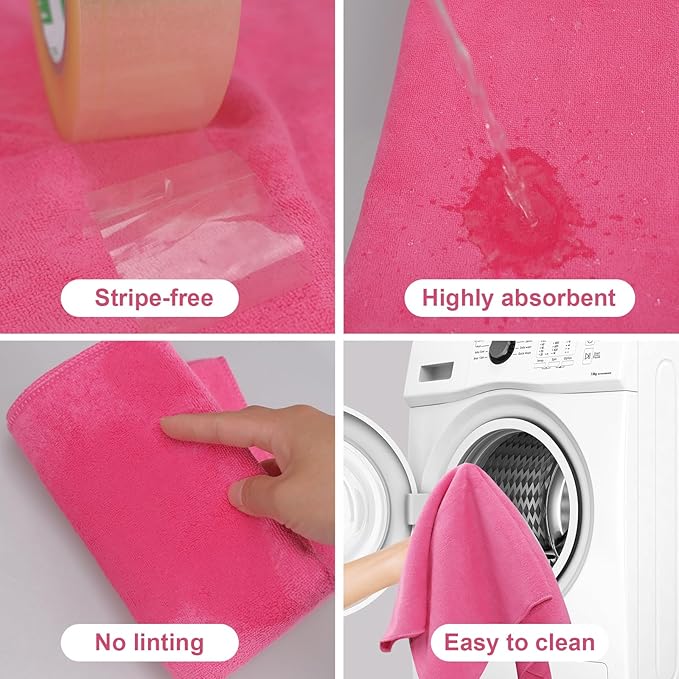 Extra Large Microfiber Cleaning Cloth 30 x 20 Inch Reusable Thick Cleaning