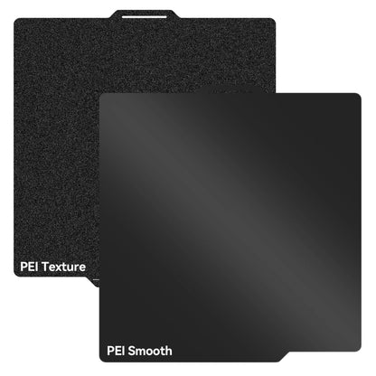A1 PEI Build Plate 257 * 257mm, Double Sided Smooth+Textured Heated Bed,Flexible Removable Spring Bed Plate for Bambu Lab A1/X1/X1C/X1E/P1P/P1S 3D Printer-Flexible Magnet NOT Included