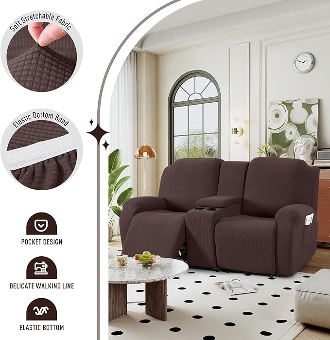 TAOCOCO Loveseat Recliner Cover