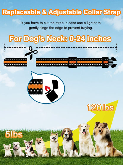 Bousnic Dog Shock Collar 2 Dogs (5-120Lbs) - 3300 ft Waterproof Training Collar for Dogs Large Medium Small with Rechargeable Remote, Beep (1-8) Vibration (1-16) and Humane Shock (1-99) Modes