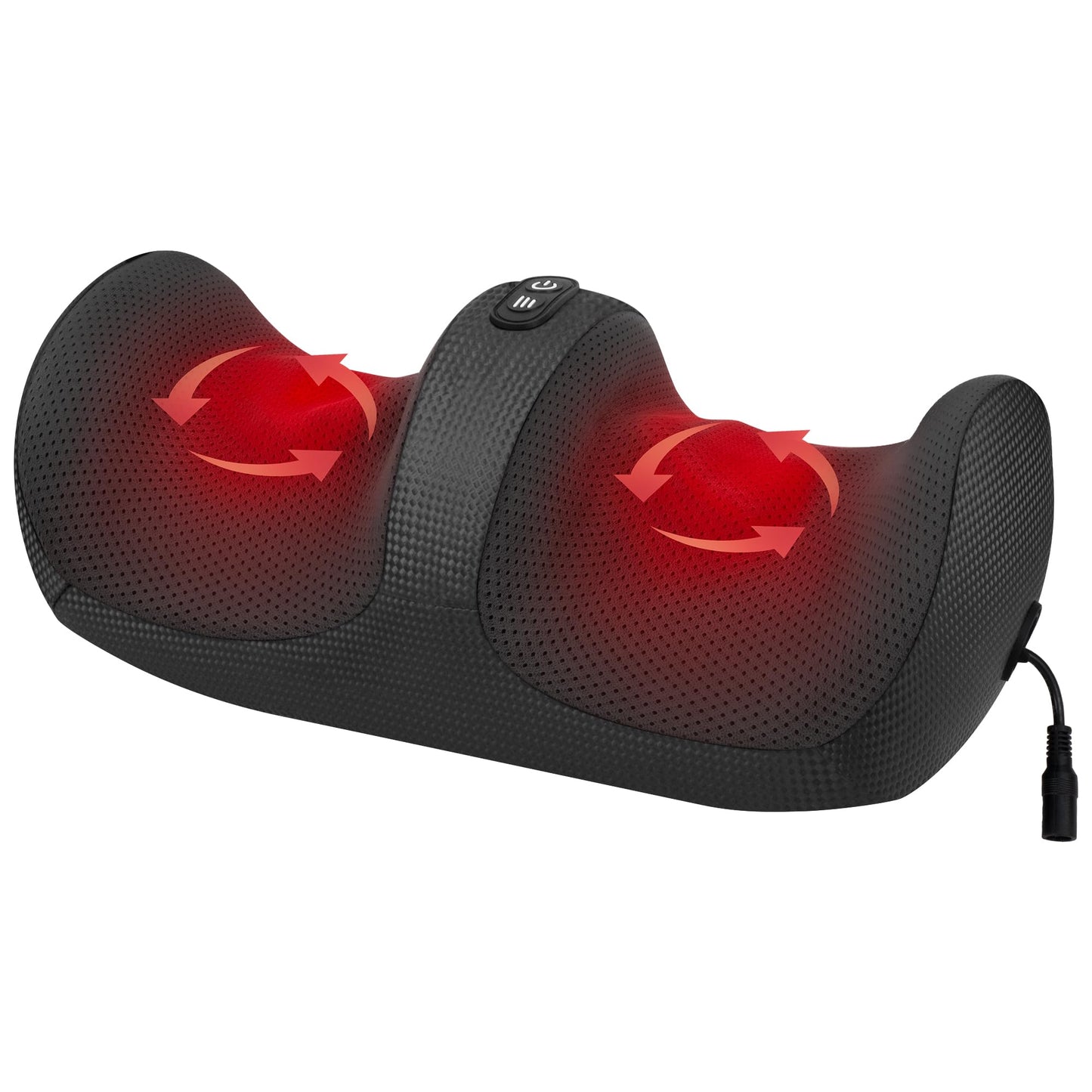 Medcursor Shiatsu Foot Massager with Heat | Foot and Calf Massager with Massage Roller, Deep Massage for Plantar Fasciitis, Pain Relief, Neuropathy, Relax for Home or Office Use (Not Cordless)