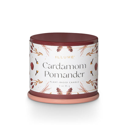 Illume Demi Vanity Tin Candle, Cardamom Pomander