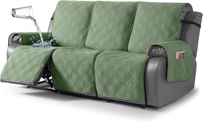 TAOCOCO 100% Waterproof Recliner Sofa Cover, Non Slip Split Couch Covers