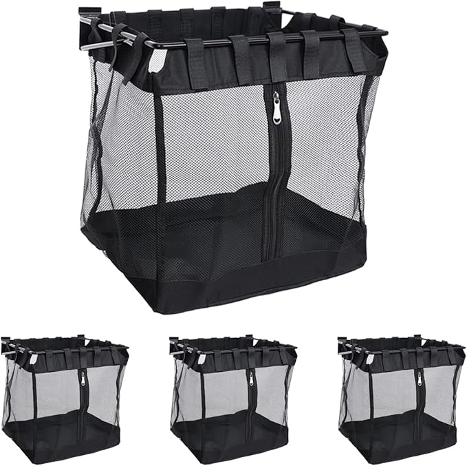 4Pcs Large Slatwall Baskets Mesh Slatwall Baskets