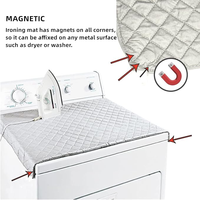 Magnetic Ironing Mat Blanket Ironing Board Replacement, Iron Board Alternative