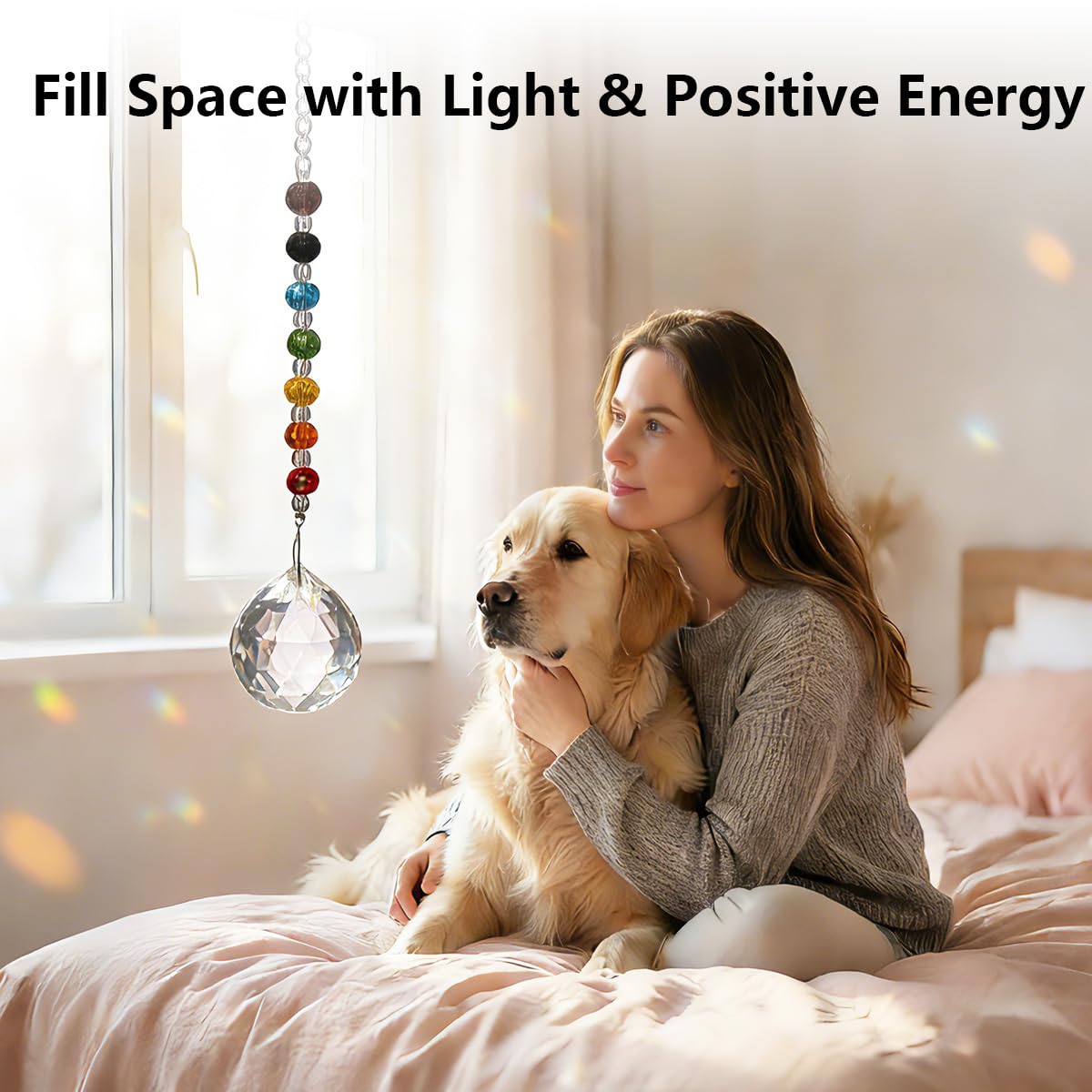 Pet Memorial Gifts for Cats Dogs: Round Ball Crystal Sun Catcher Remembrance Ornament, Cat Memorial Gifts for Loss of Cat, Rainbow Bridge Dog Passing Away, Bereavement Pet Loss Sympathy Gift