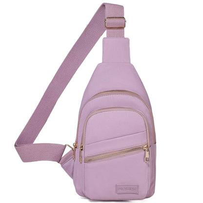 Small Sling Backpack Crossbody Sling Bag for Women, Chest Bag Daypack Fanny Pack Cross Body Bag for Outdoors Hiking Traveling - Black