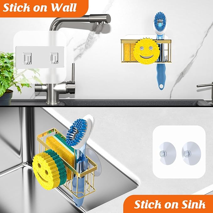 Sponge Holder Smiley Face, Sink Caddy