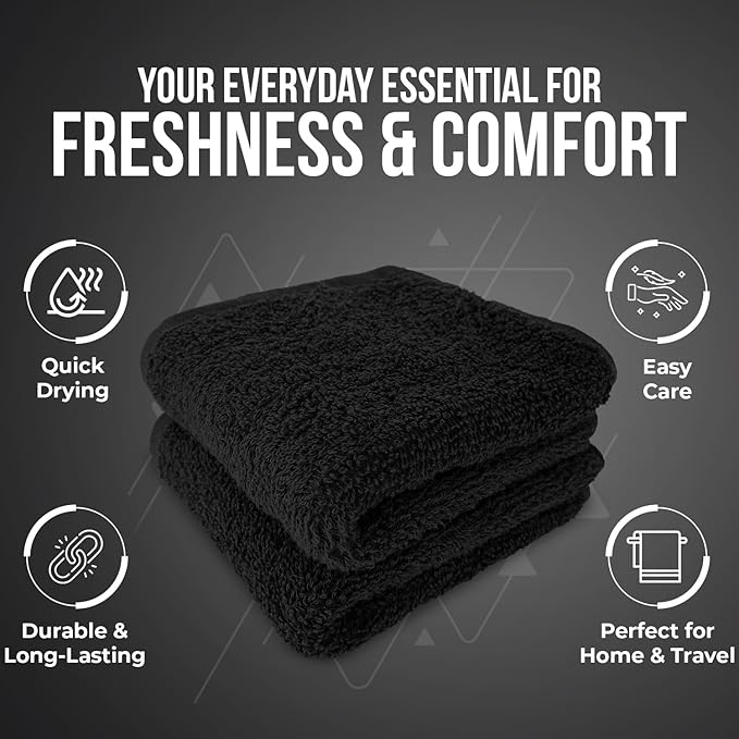 DAN RIVER 12 Pack Wash Cloths for Showering