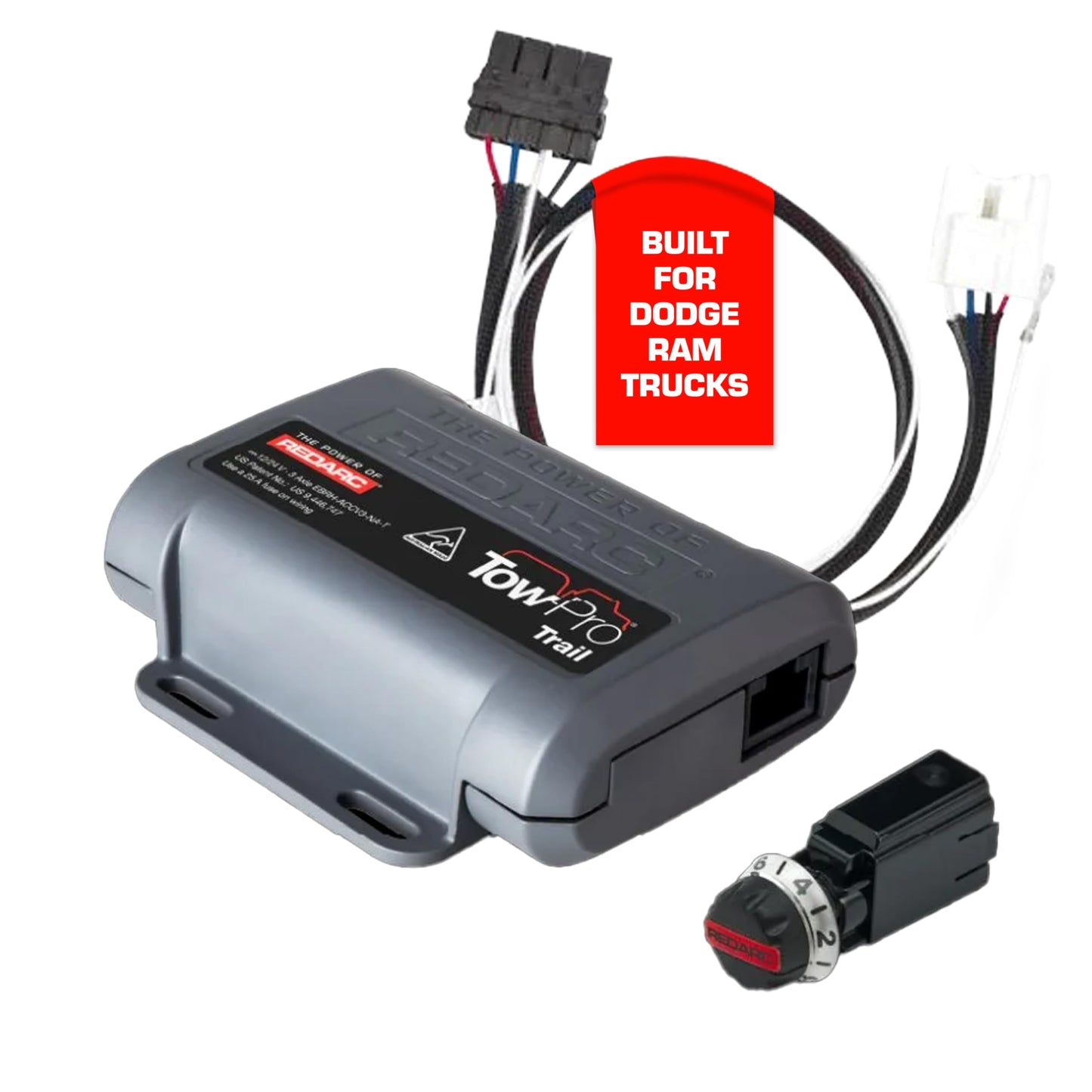 REDARC Tow-Pro Trail Kit Electric Trailer Brake Controller Kit for RAM 1500 DT, Off Road Dual Braking, Plug and Play Install, 12V/24V Compatible to Tow RV, Camper, Trailer, Boat