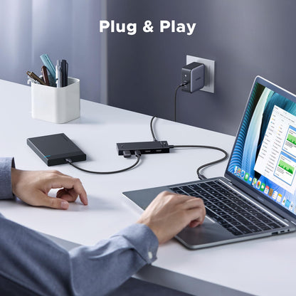 UGREEN 10Gbps USB C Hub, USB-C Splitter with 4 USB C Port,100W PD Compatible with MacBook Pro, MacBook Air, iPad Pro, and iPhone 16/17, Plug and Play