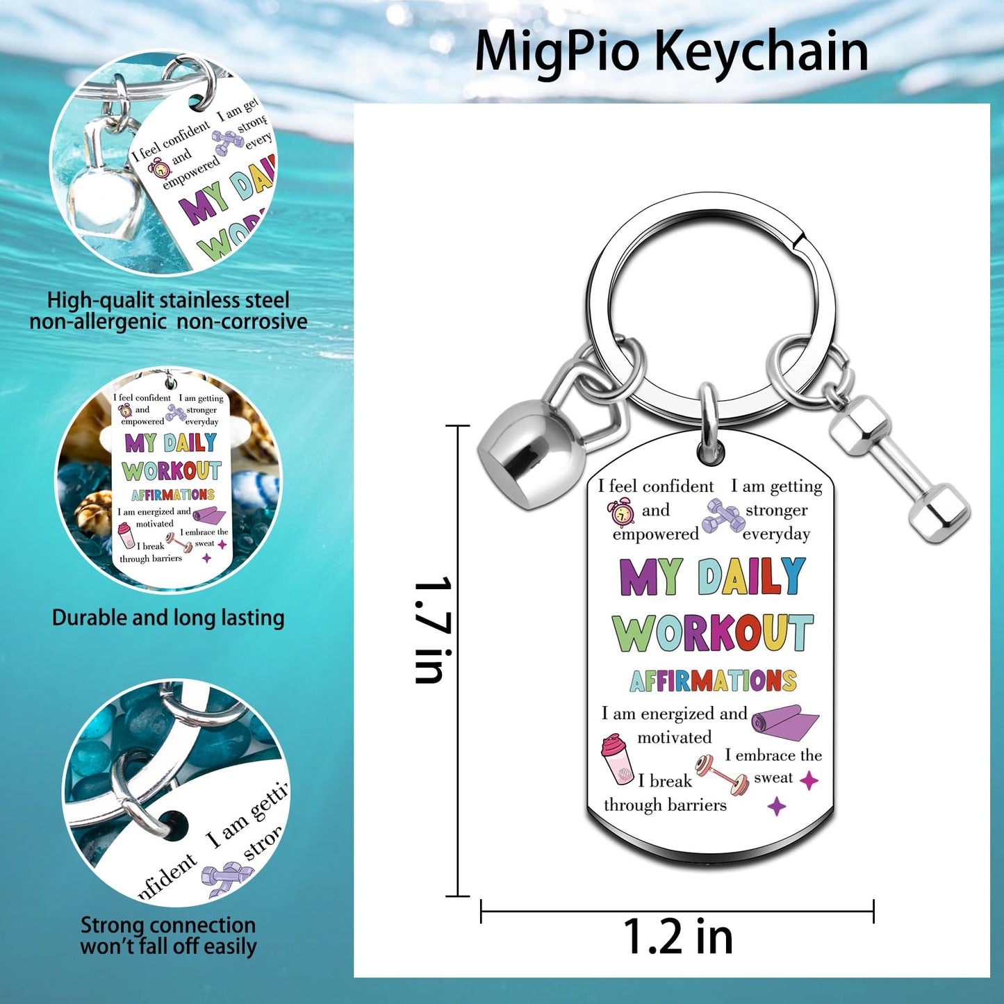 Gym Accessories for Women Gym Girl Essentials Gyms Bag Essentials Fitness Gifts for Women Workout Essentials Gym Keychain Motivational Keychain for Workout Gyms Accessories for Women Friends Sister