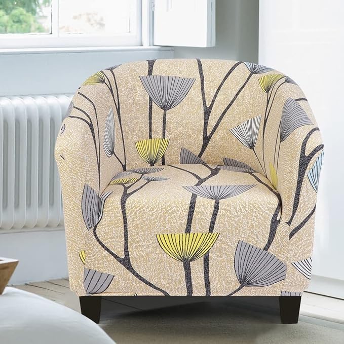 SearchI Club Chair Slipcover Stretch Barrel Chair Covers Printed Tub Chair