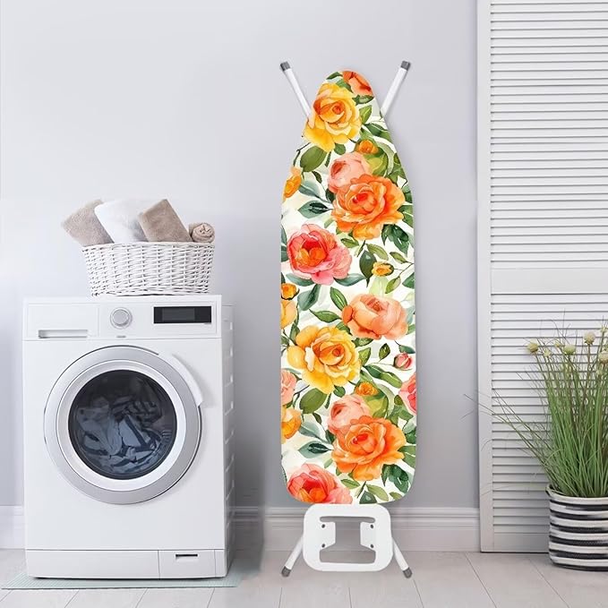 Rose Ironing Board Cover with Padding, Standard Size Replacement Iron Board