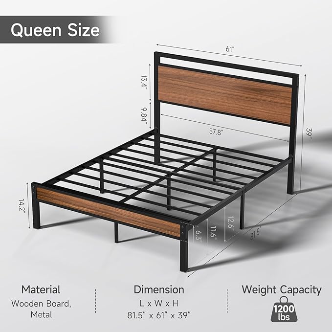 Easy Assembly Queen Bed Frame