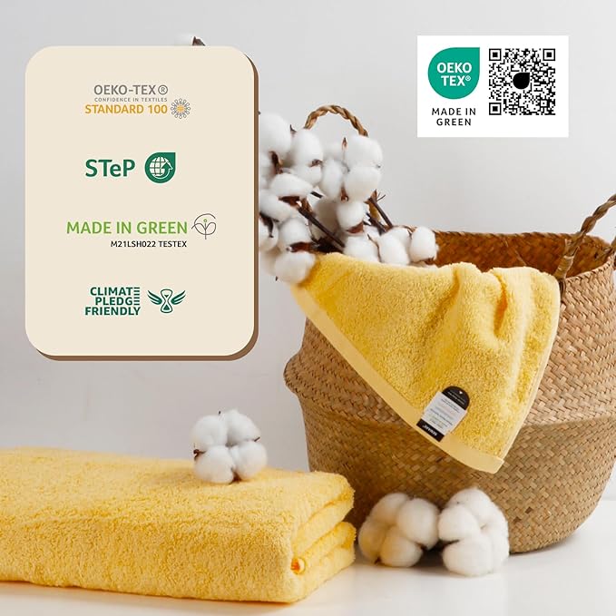 SEMAXE 4-Pack Luxury Bath Towels