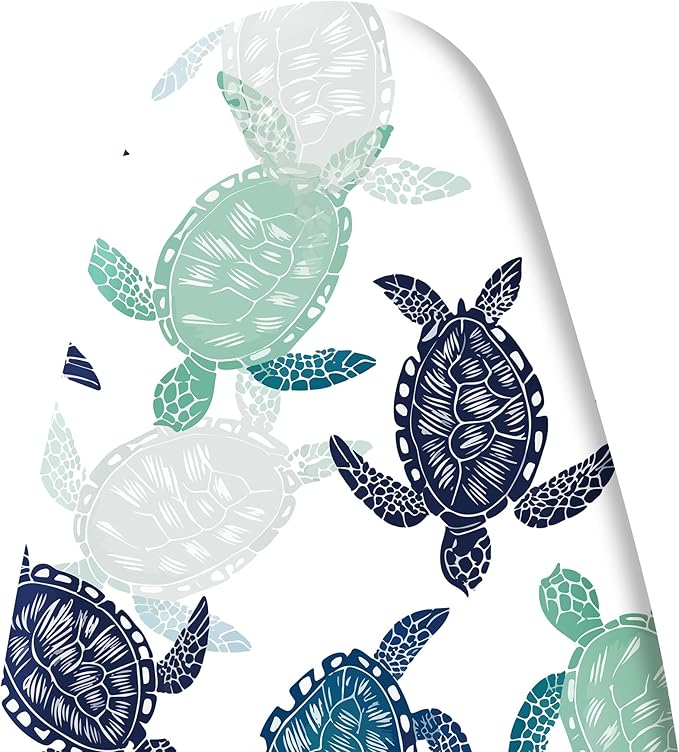 Extra Thick Ironing Board Cover and Pad, Sea Turtle 15x54 Ironing Board Cover