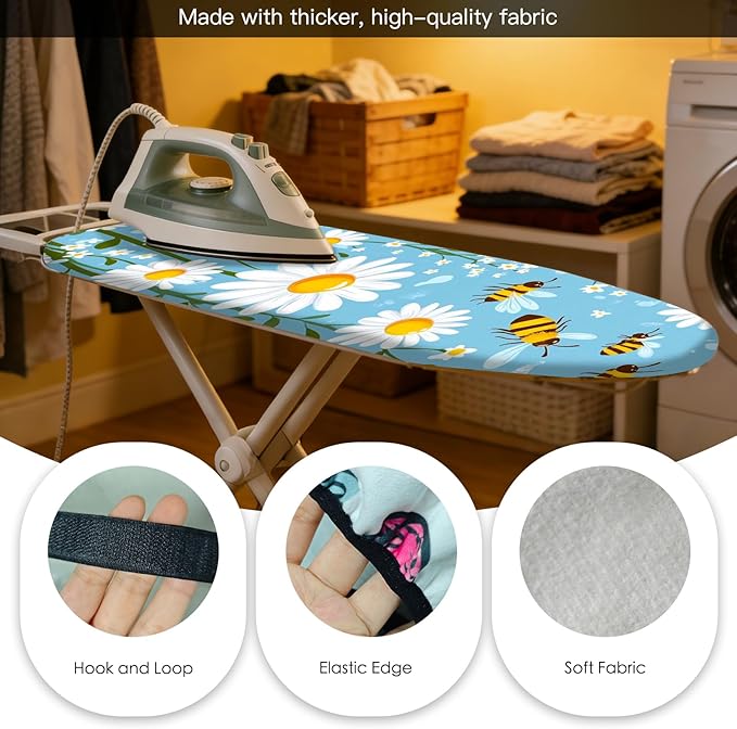Nuxovilar Ironing Board Cover Needle Cotton 15x54 Inches | Ironing Board Cover