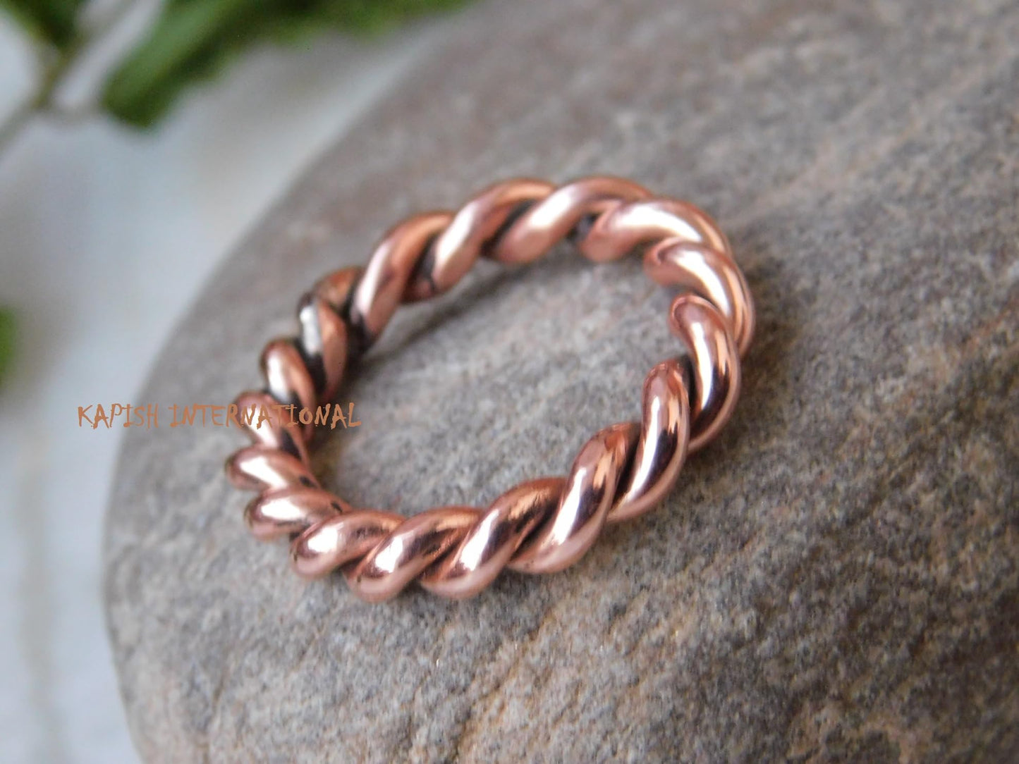 Generic Pure copper tensor rings twisted, Simple ring, Tensor Rings Twist Ring Jewelry, Solid Copper Twisted ring for Men and Women, Jewelry for Unisex, (7.5)