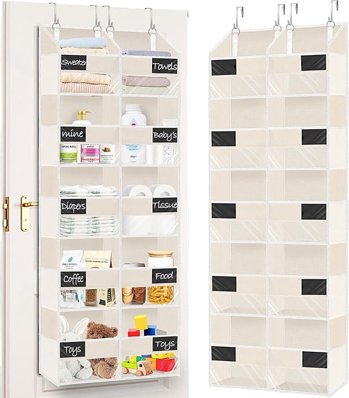 Over the Door Organizer, 5-Tier Extra Large Storage