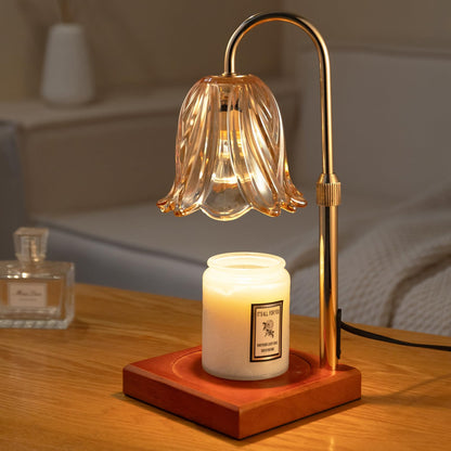 GODONLIF Candle Warmer Lamp with Timer Dimmable, Birthday Gifts for Women Mom, House Warming Gifts New Home Decor, Wax Melt Warmer for Jar Candles with 2 Bulbs
