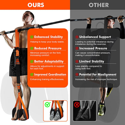 HPYGN Pull Up Assistance Bands, Heavy Duty Resistance Band for Pull Up Assist, Adjustable Weight/Size with Fabric Feet/Knee Rest, Bands for Pull Up Bar for Strength Training, Pull Up Assist Band