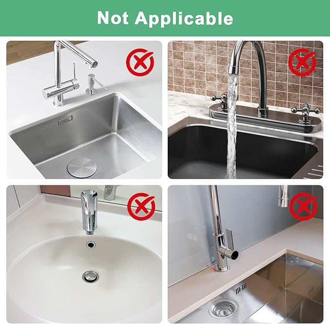 17 Inch Faucet Mat For Kitchen Sink Splash Guard Behind Faucet, ，5°Slope Fast